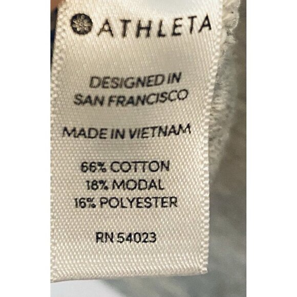 Athleta Sweatshirt Womens Small Studio Cinch Pullover Crew Neck Top Long Sleeve - Picture 7 of 8